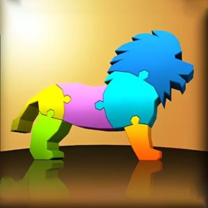 Friendly Animal Silhouette Puzzle