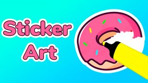 Sticker Art: Creative Sticker Design Online Game - Casual Art Game